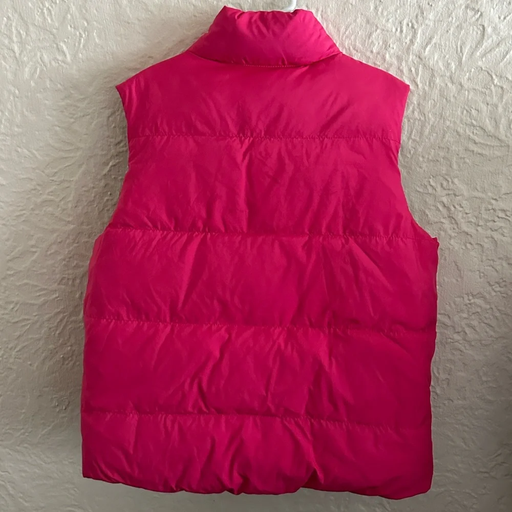 Ralph Lauren Kids Girls Reversible Down Feather Vest Pink Polo Blue Floral L 12